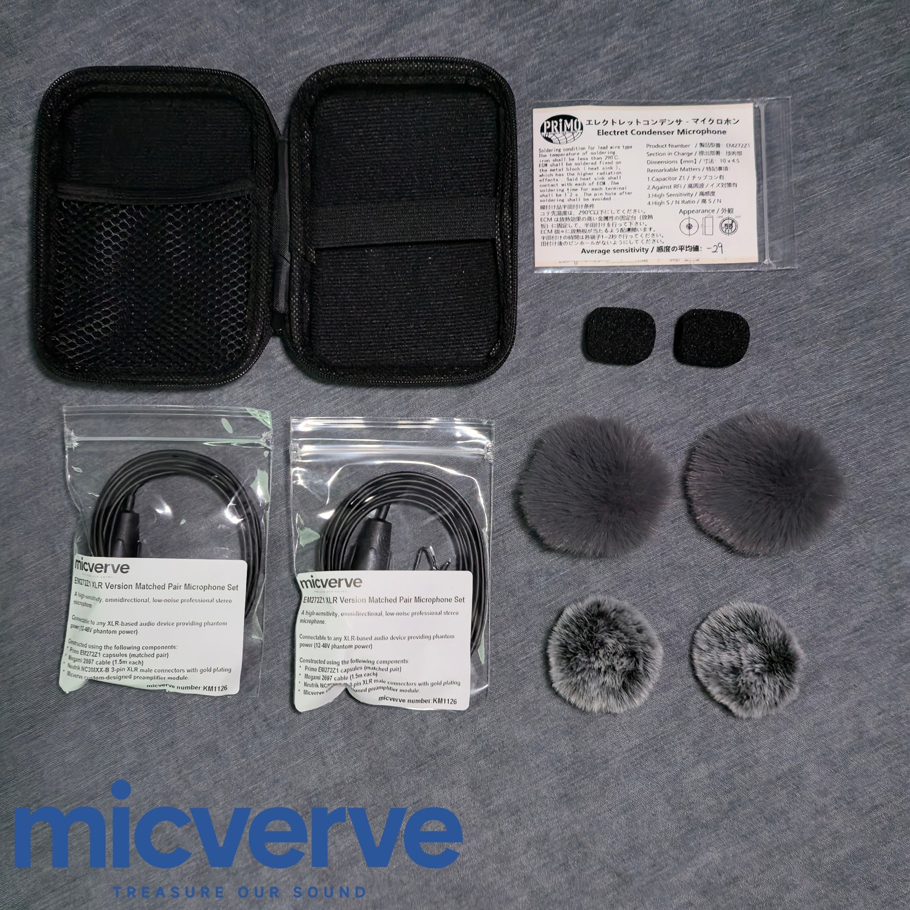 EM272Z1 XLR Version Matched Pair Microphone Set (A set includes two mi