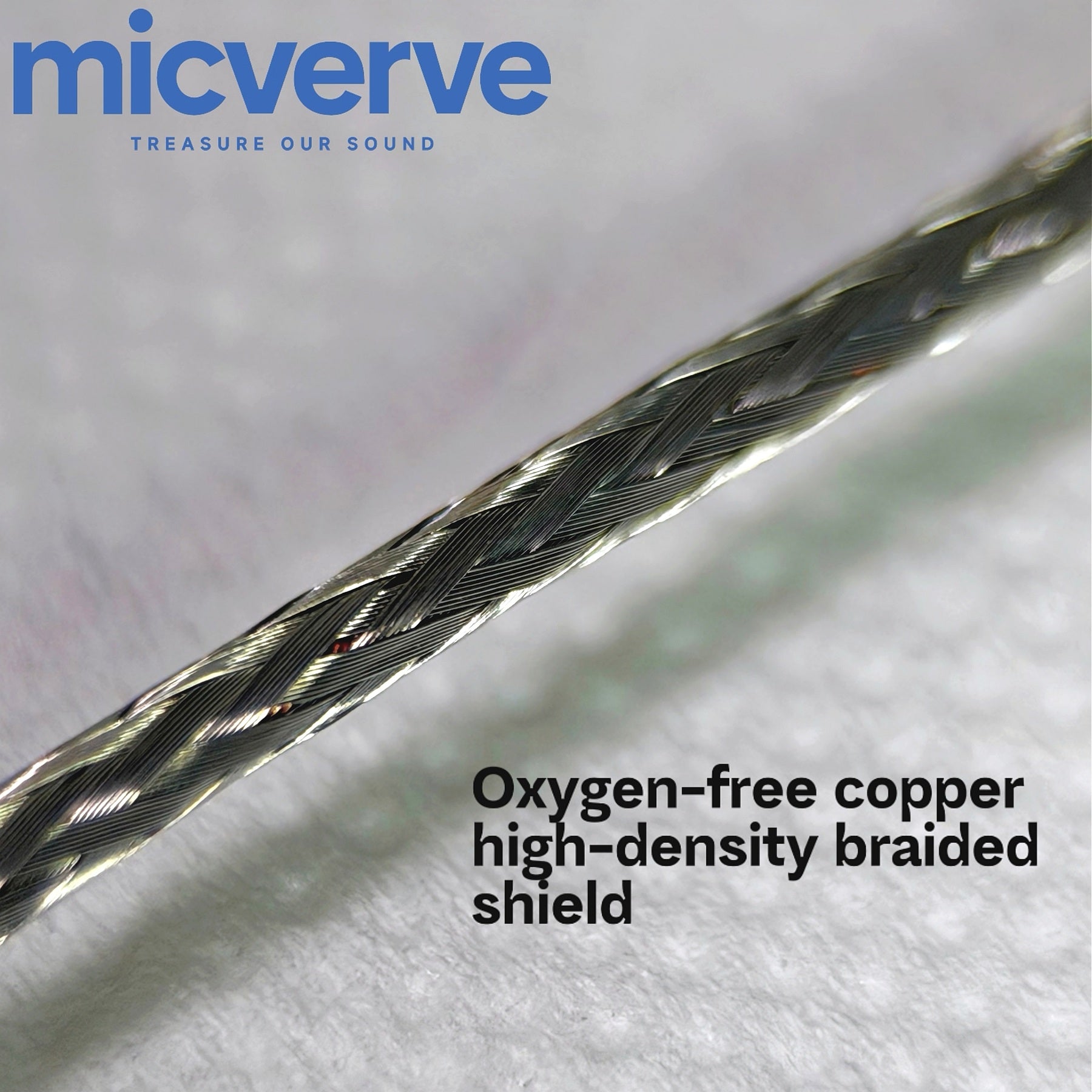 Micverve VK102 Miniatur Mic Cable Beige Ø 2.3mm Dual-Core Shielded Tensile Fiber Soft Skin-Friendly Hypoallergenic