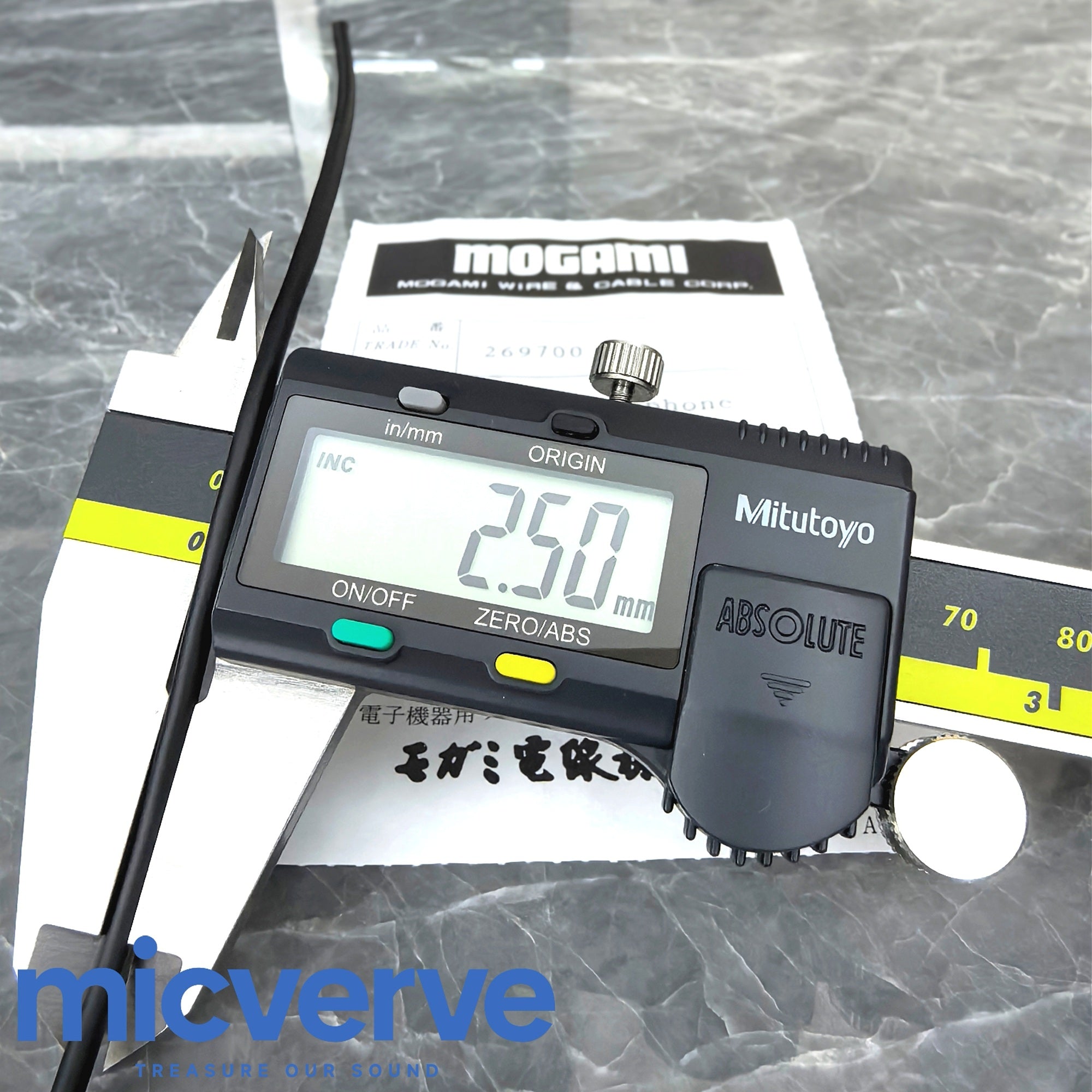 Mogami 2697 Miniatur Microphone cable, Ø 2,50 mm