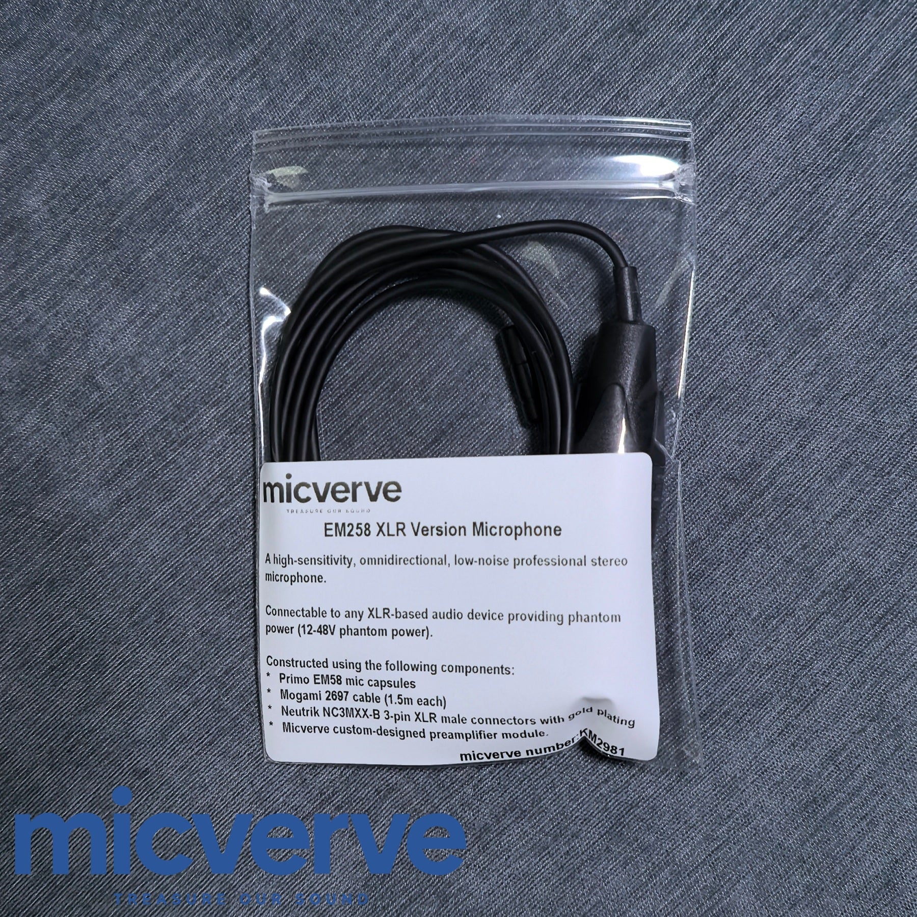 EM258 Single Unit XLR Version Microphone