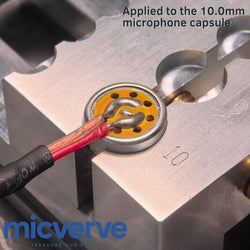 2-10mm Electret Mic Capsule Heat Sink Tool / CNC Aluminum Clamp for DIY Electronics / Soldering / 62x34x28mm